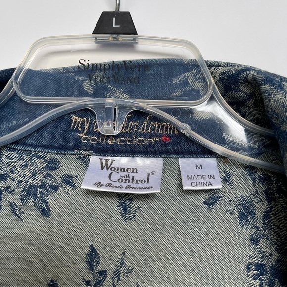 Women’s Jean Jacket Floral M - Picture 2 of 9